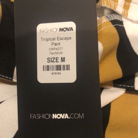 NWT Fashion Nova Tropical Escape Pant Size M - Picture 6 of 7
